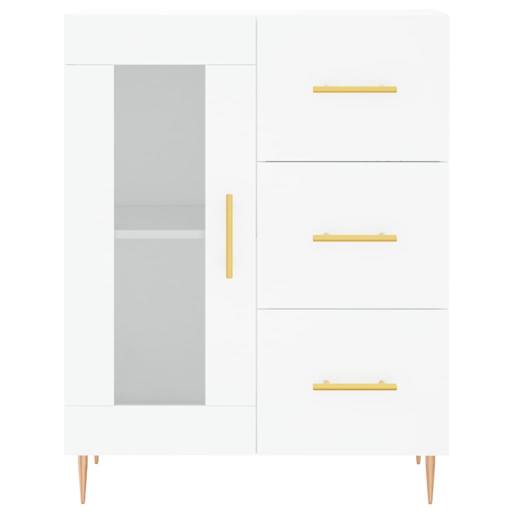 Skåp Vit 69,5x34x180 cm