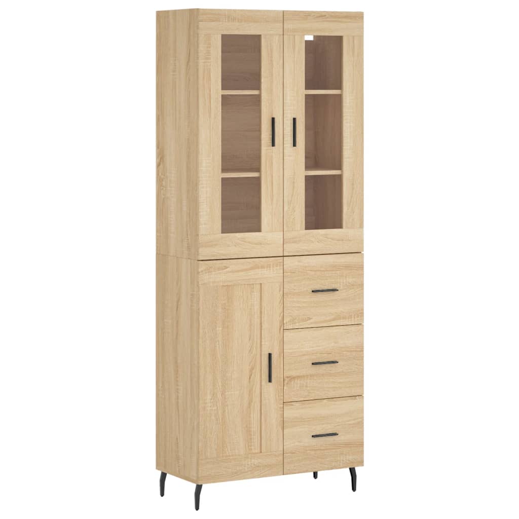 Skåp Sonoma Ek 69,5x34x180 cm