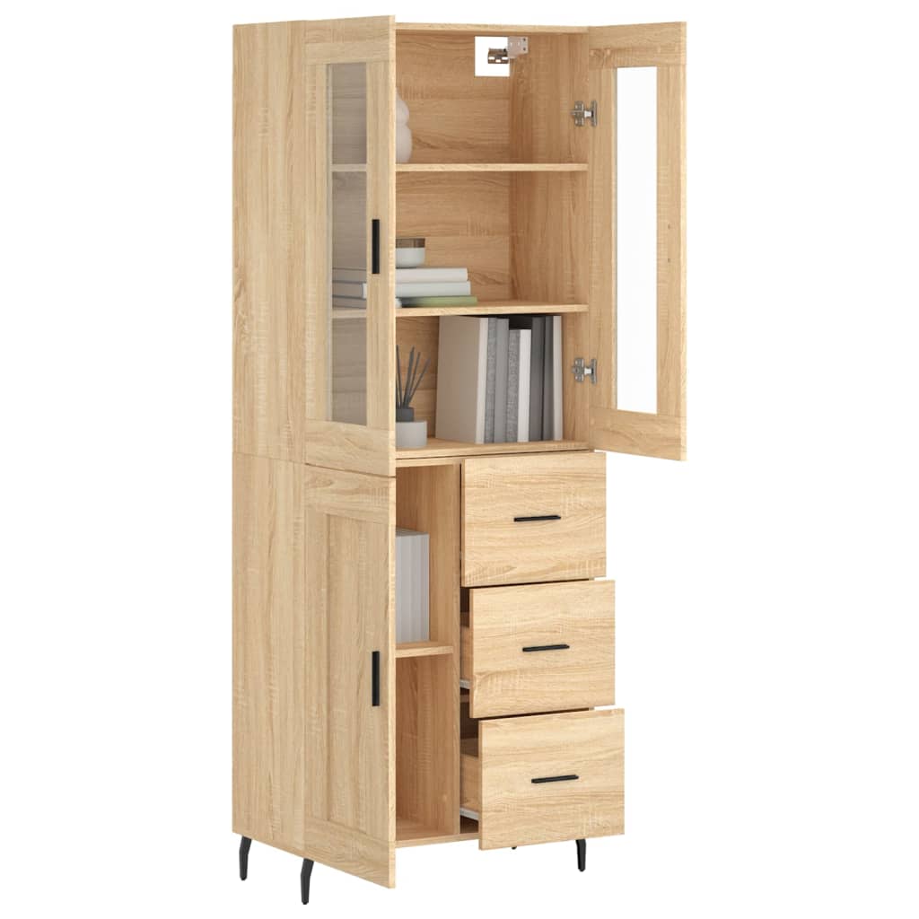 Skåp Sonoma Ek 69,5x34x180 cm