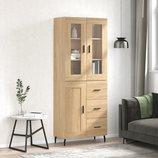 Skåp Sonoma Ek 69,5x34x180 cm