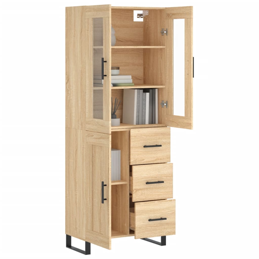 Skåp Sonoma Ek 69,5x34x180 cm