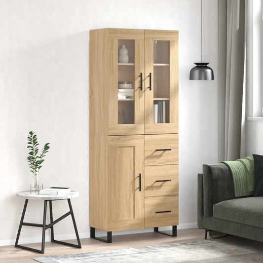 Skåp Sonoma Ek 69,5x34x180 cm