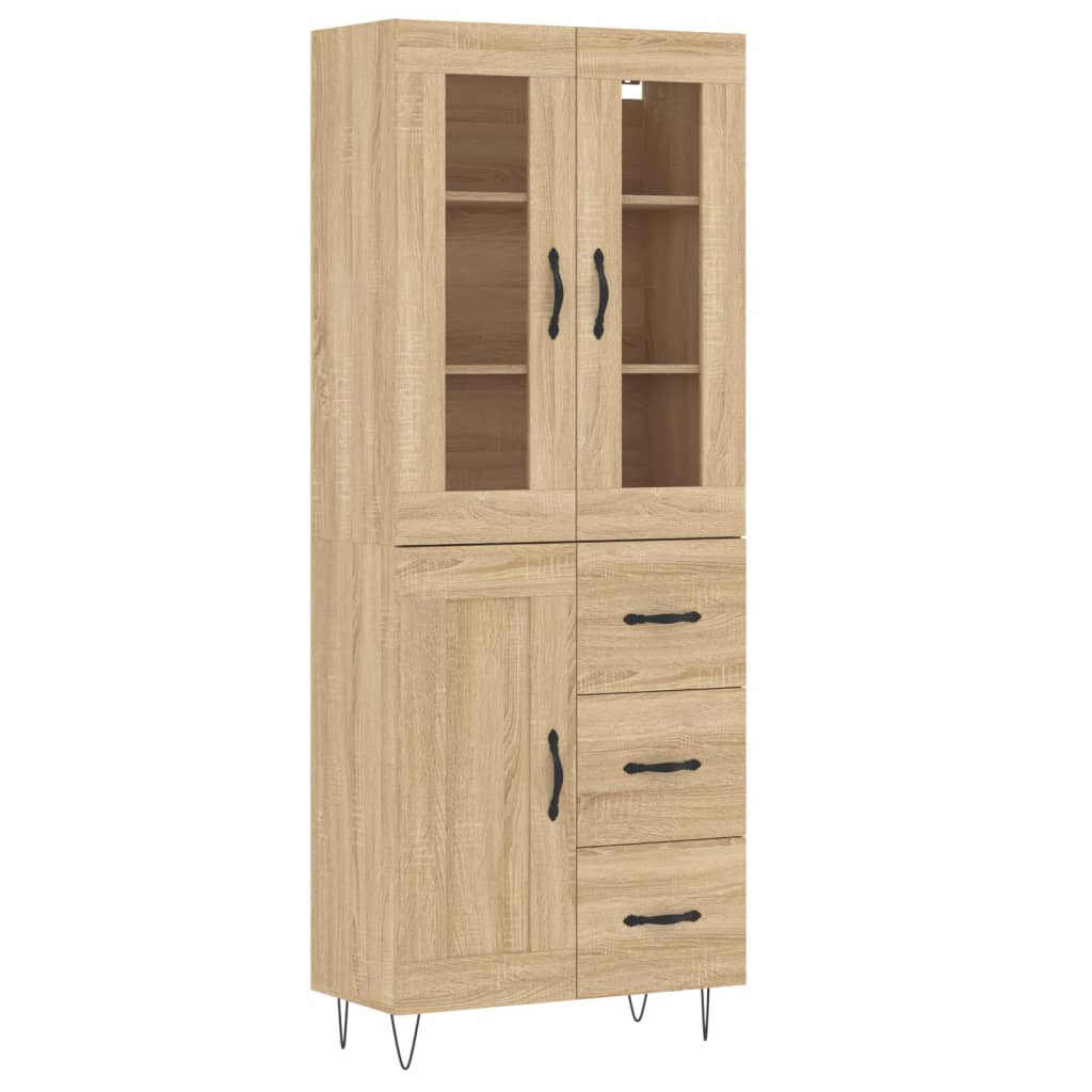 Skåp Sonoma Ek 69,5x34x180 cm