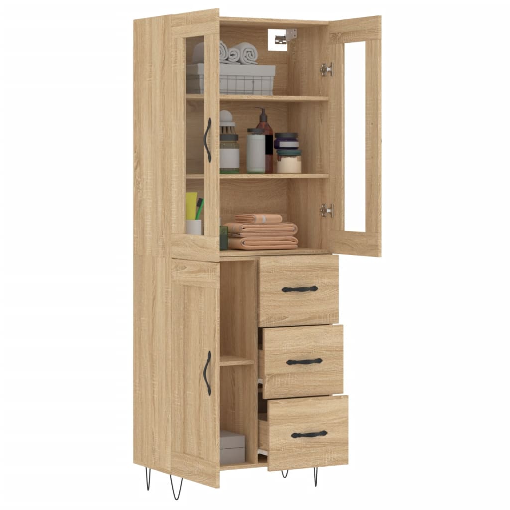 Skåp Sonoma Ek 69,5x34x180 cm