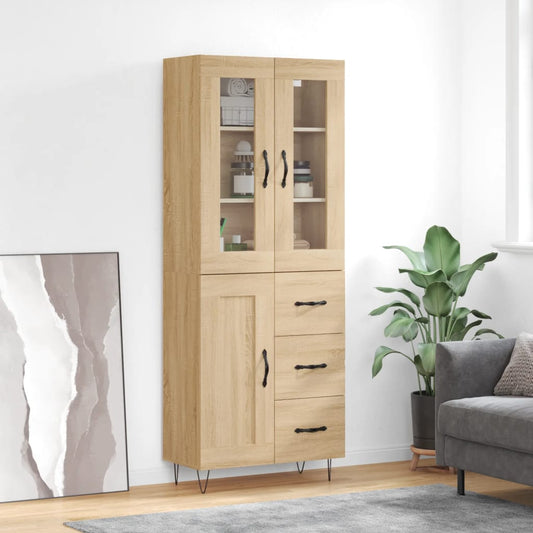 Skåp Sonoma Ek 69,5x34x180 cm