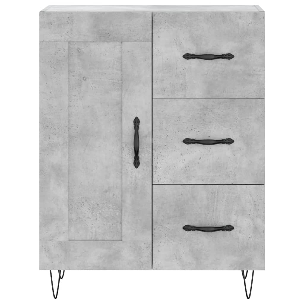 Skåp Betonggrå 69,5x34x180 cm