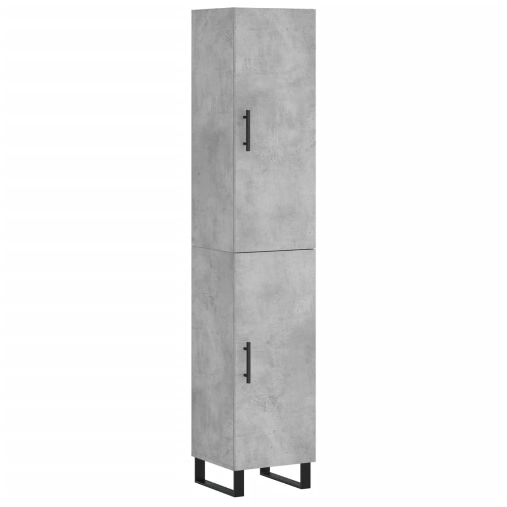 Skåp Betonggrå 34,5x34x180 cm