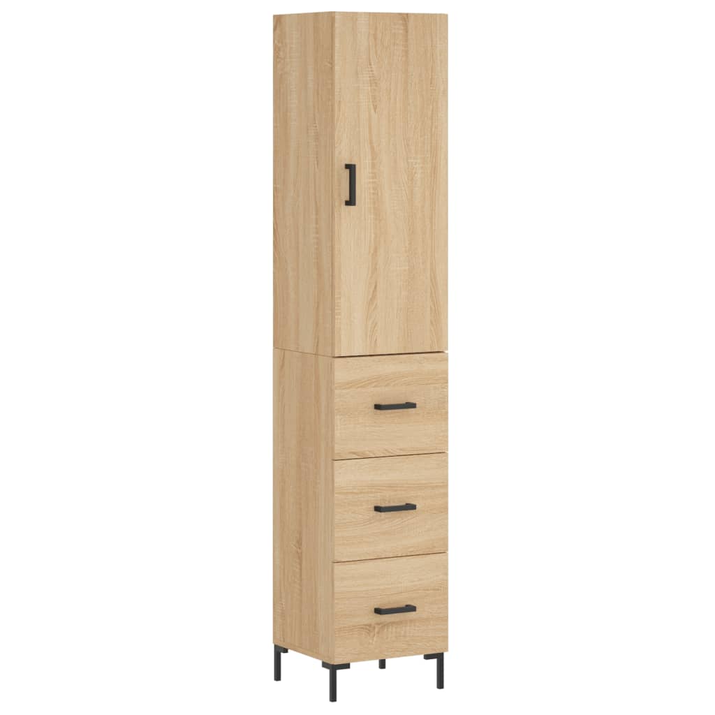 Skåp Sonoma Ek 34,5x34x180 cm
