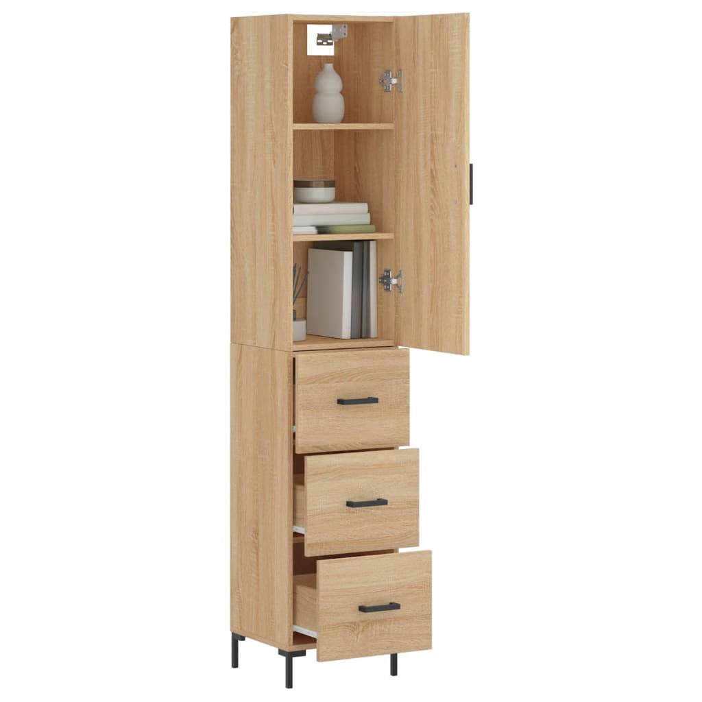Skåp Sonoma Ek 34,5x34x180 cm