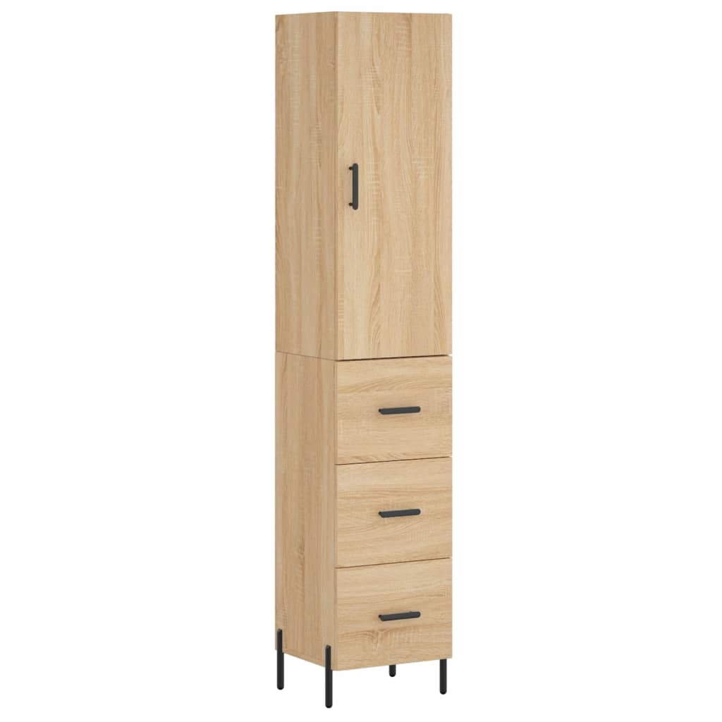 Skåp Sonoma Ek 34,5x34x180 cm