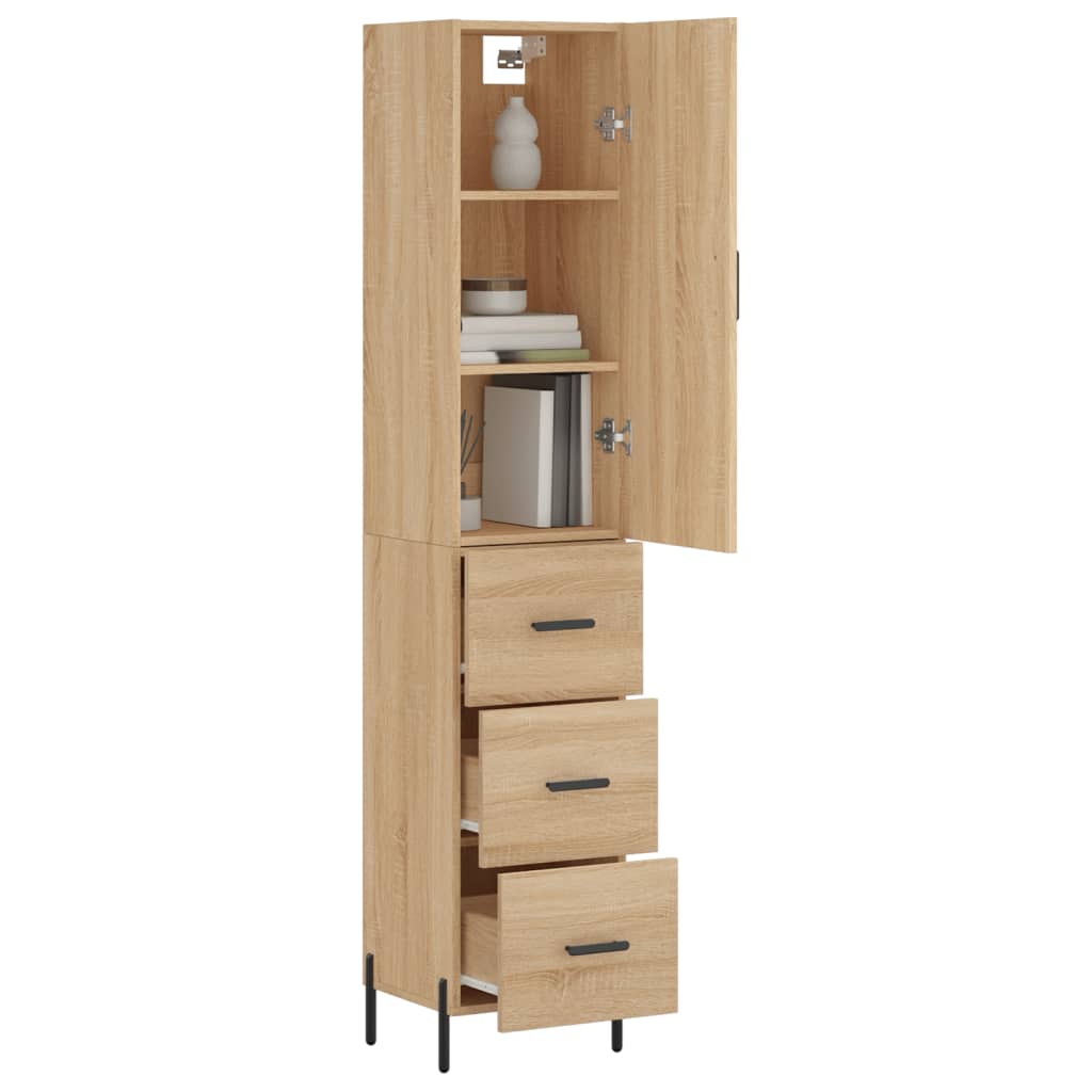 Skåp Sonoma Ek 34,5x34x180 cm