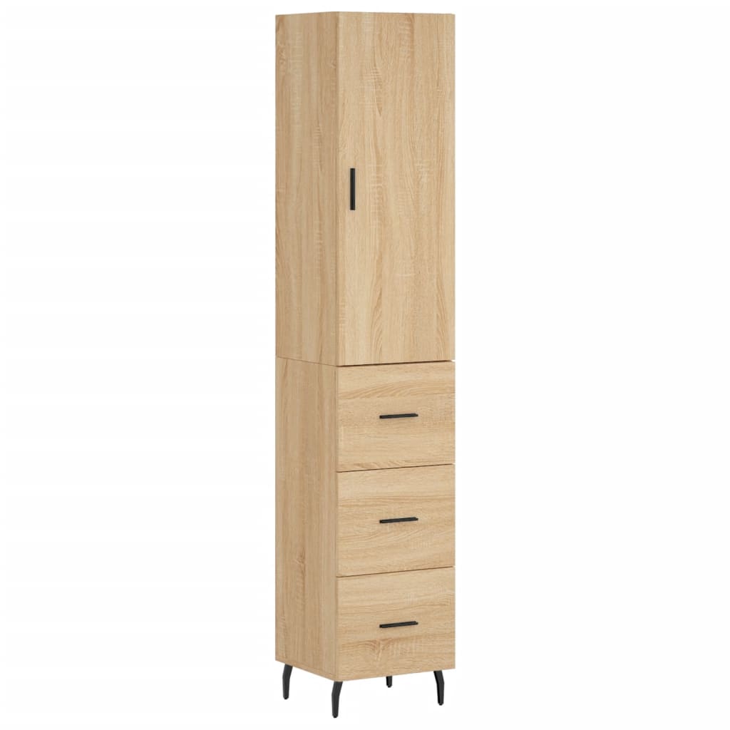 Skåp Sonoma Ek 34,5x34x180 cm