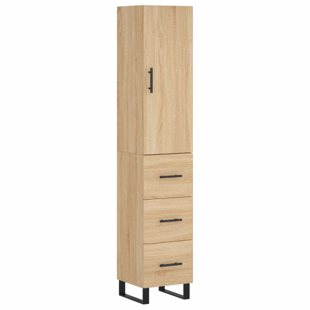 Skåp Sonoma Ek 34,5x34x180 cm