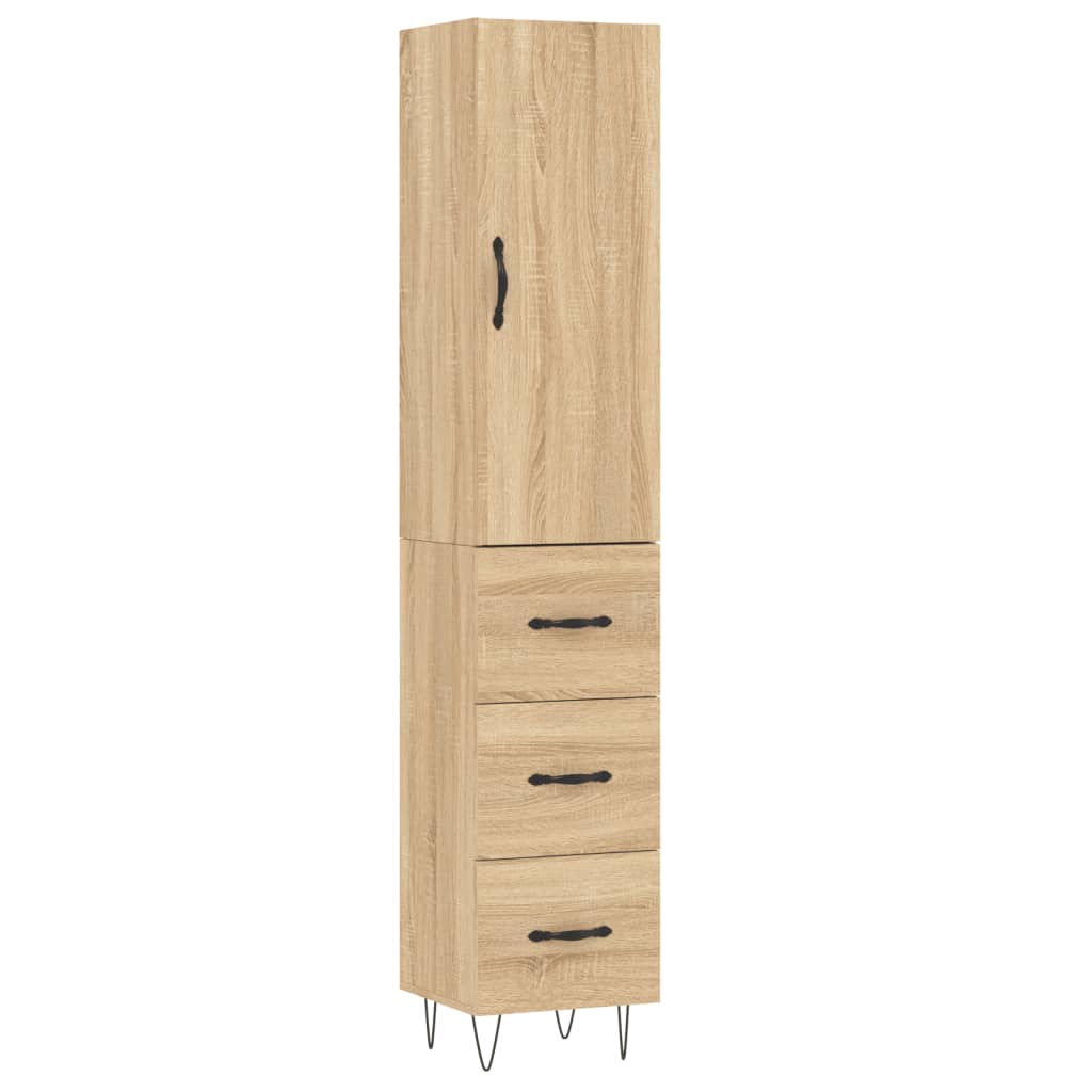 Skåp Sonoma Ek 34,5x34x180 cm