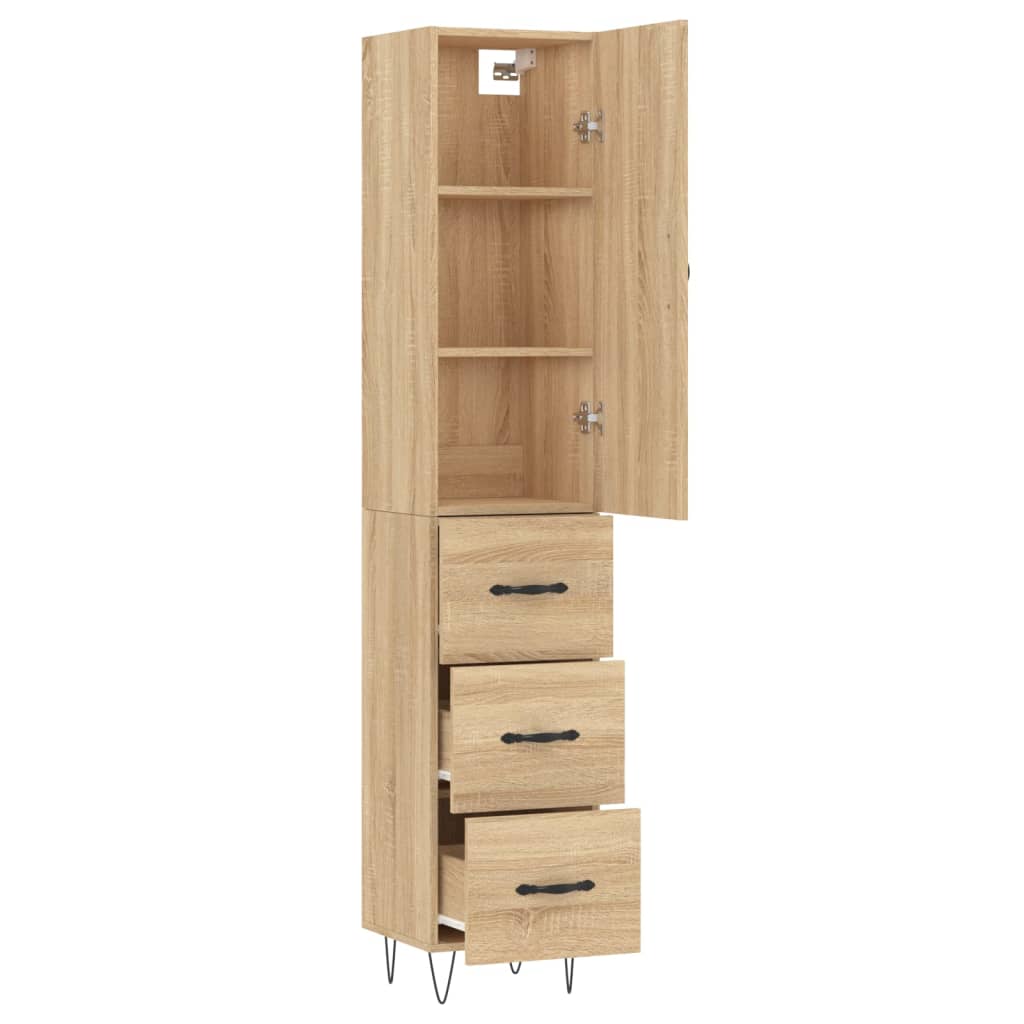 Skåp Sonoma Ek 34,5x34x180 cm