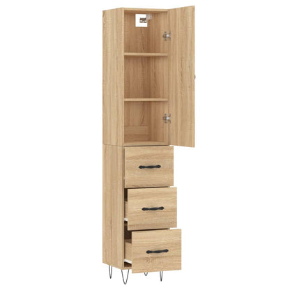Skåp Sonoma Ek 34,5x34x180 cm