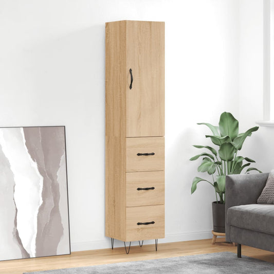 Skåp Sonoma Ek 34,5x34x180 cm