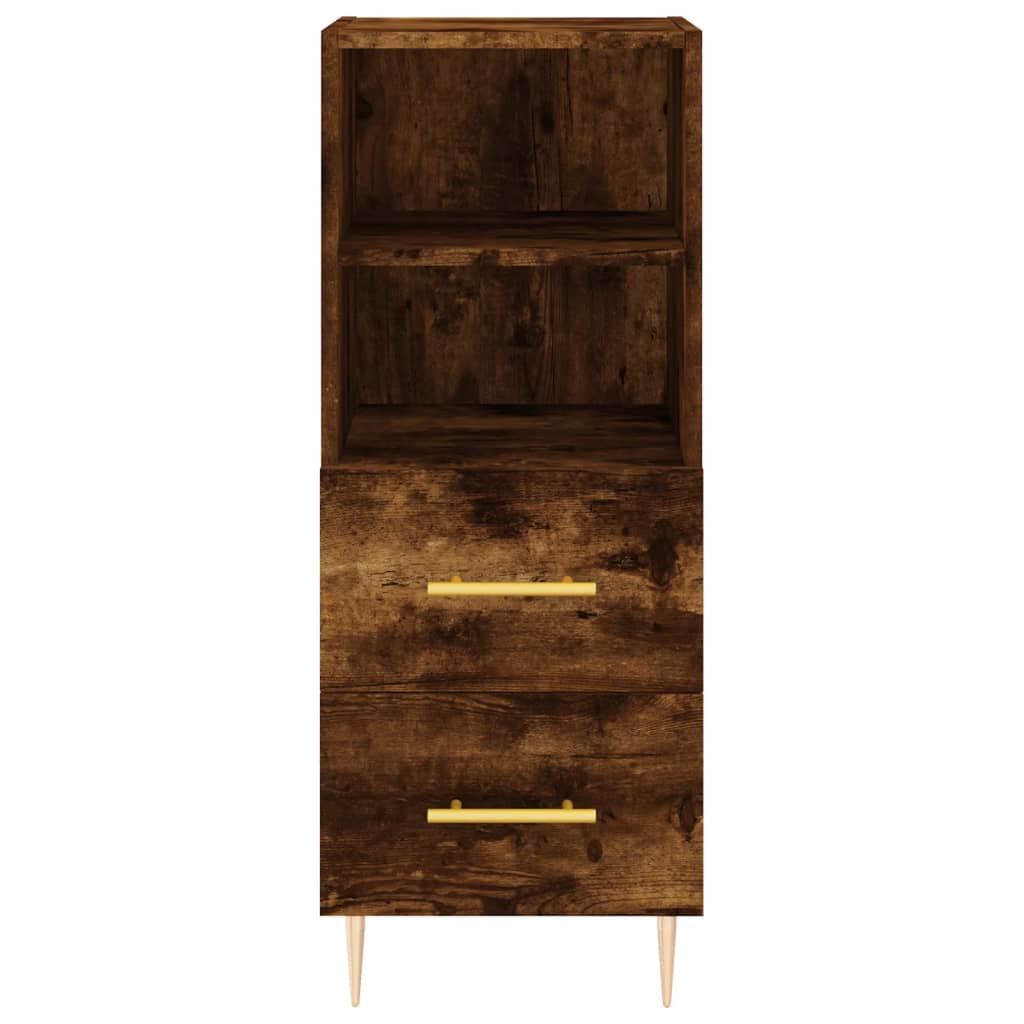Skåp Rökfärgad Ek 34,5x34x180 cm
