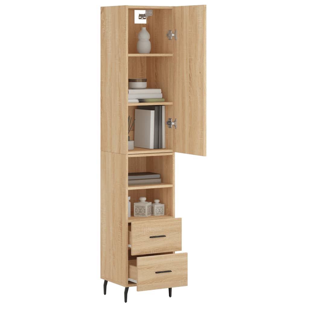 Skåp Sonoma Ek 34,5x34x180 cm