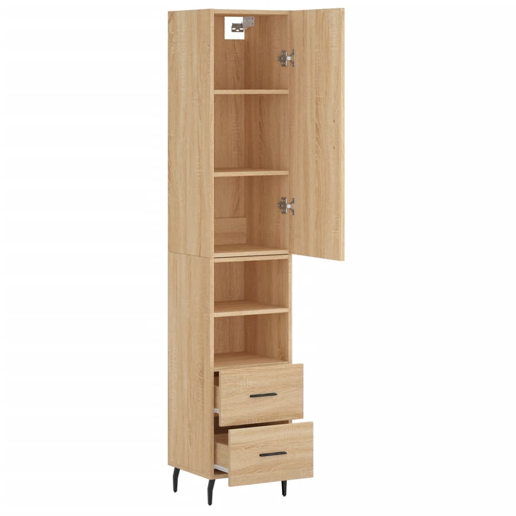 Skåp Sonoma Ek 34,5x34x180 cm