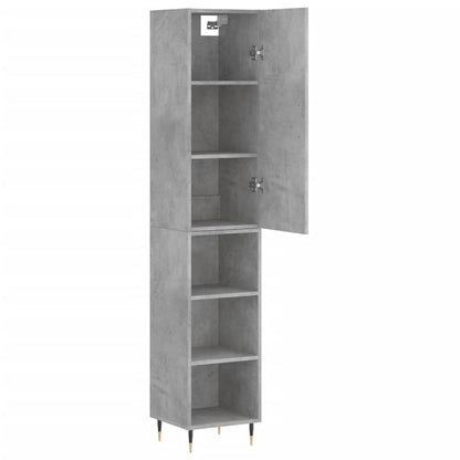 Skåp Betonggrå 34,5x34x180 cm