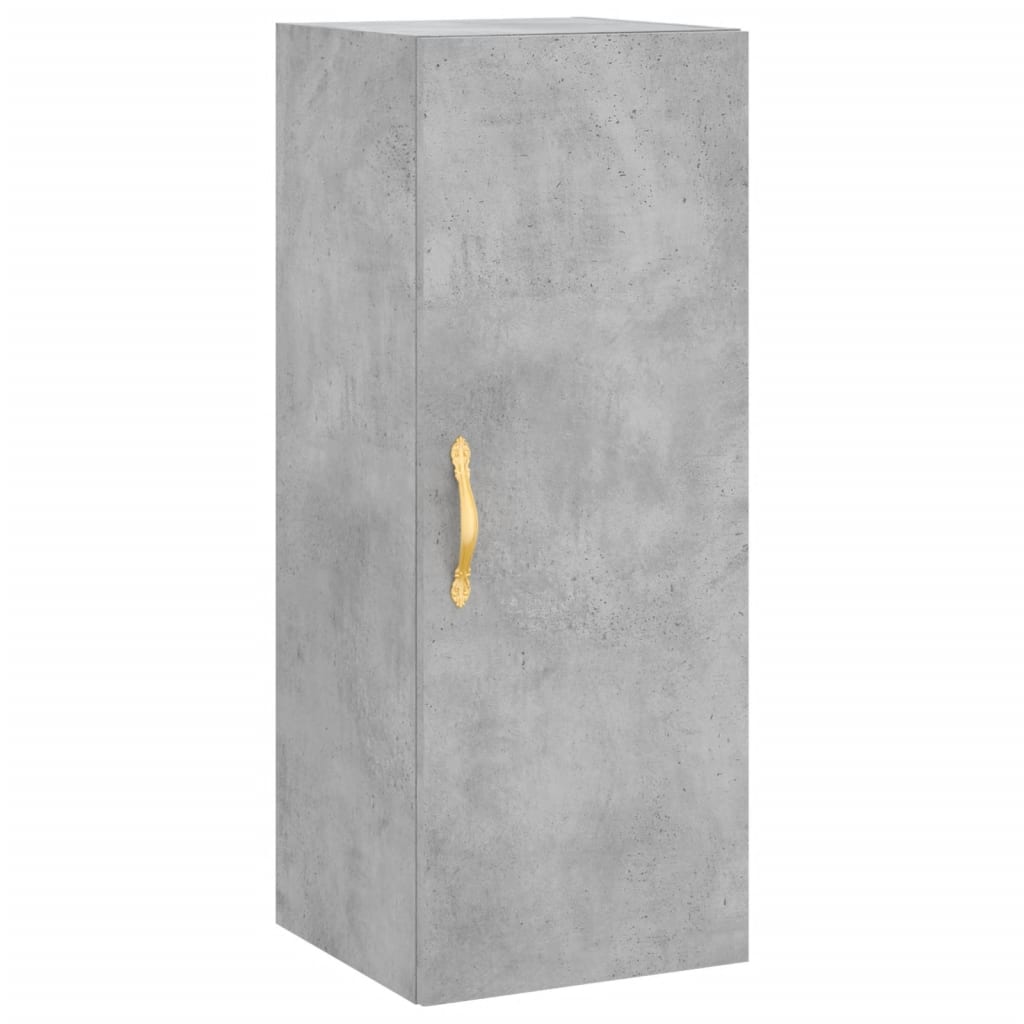 Skåp Betonggrå 34,5x34x180 cm