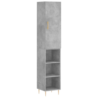 Skåp Betonggrå 34,5x34x180 cm