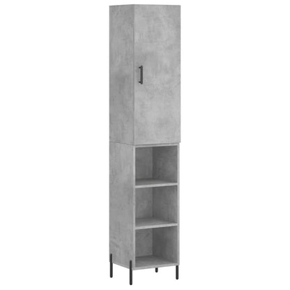 Skåp Betonggrå 34,5x34x180 cm