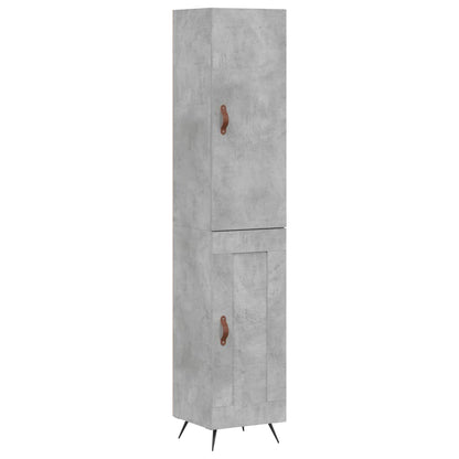Skåp Betonggrå 34,5x34x180 cm
