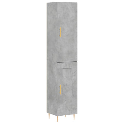 Skåp Betonggrå 34,5x34x180 cm