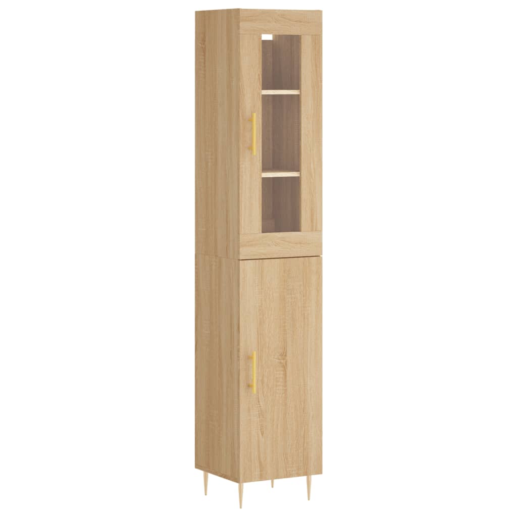 Skåp Sonoma Ek 34,5x34x180 cm