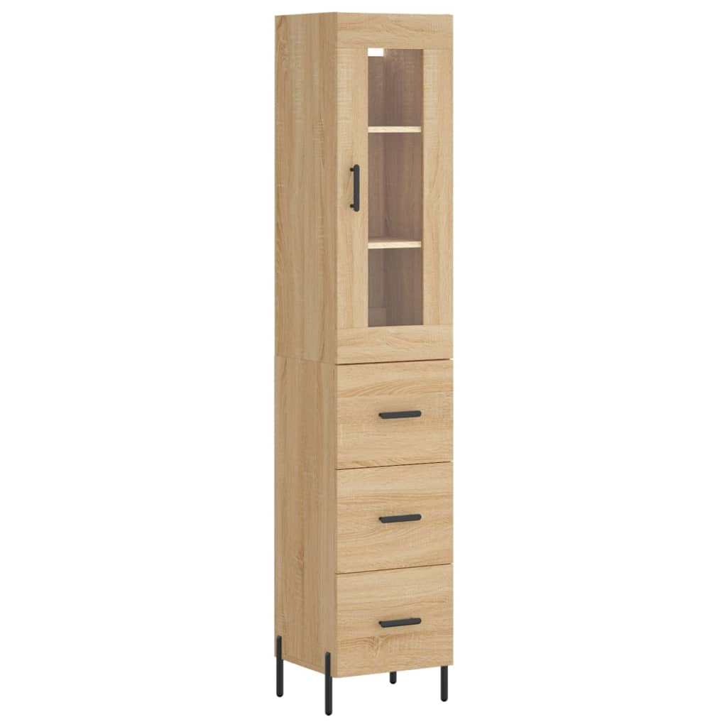 Skåp Sonoma Ek 34,5x34x180 cm