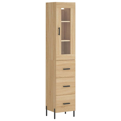 Skåp Sonoma Ek 34,5x34x180 cm