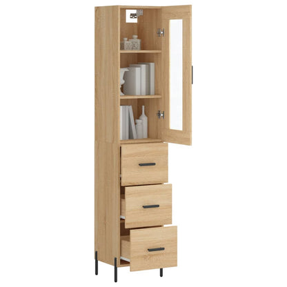Skåp Sonoma Ek 34,5x34x180 cm