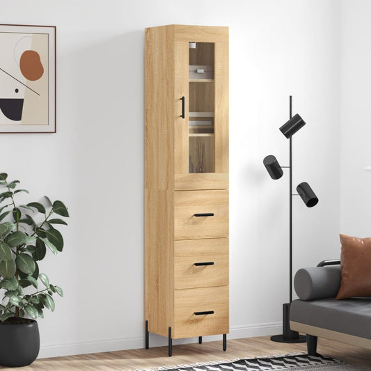 Skåp Sonoma Ek 34,5x34x180 cm
