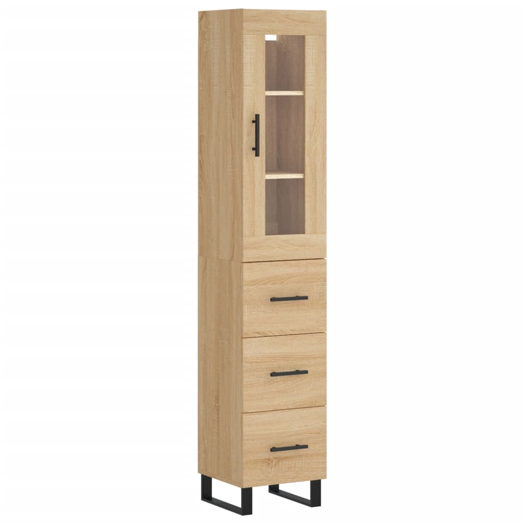 Skåp Sonoma Ek 34,5x34x180 cm
