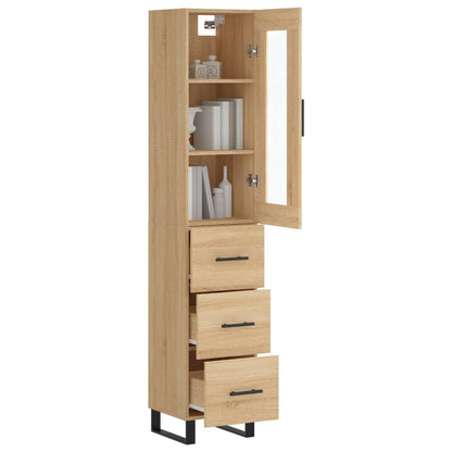 Skåp Sonoma Ek 34,5x34x180 cm