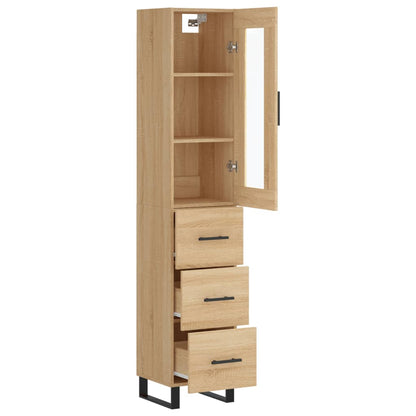 Skåp Sonoma Ek 34,5x34x180 cm