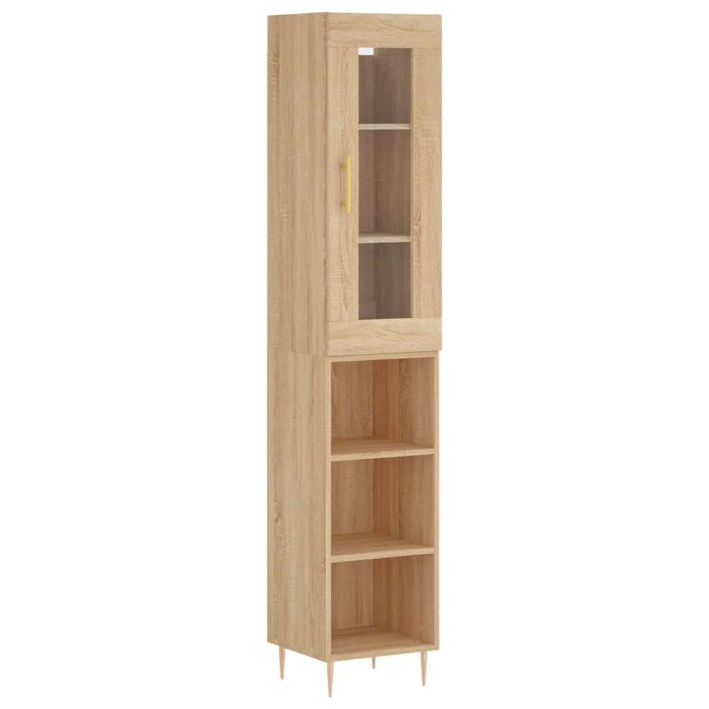 Skåp Sonoma Ek 34,5x34x180 cm