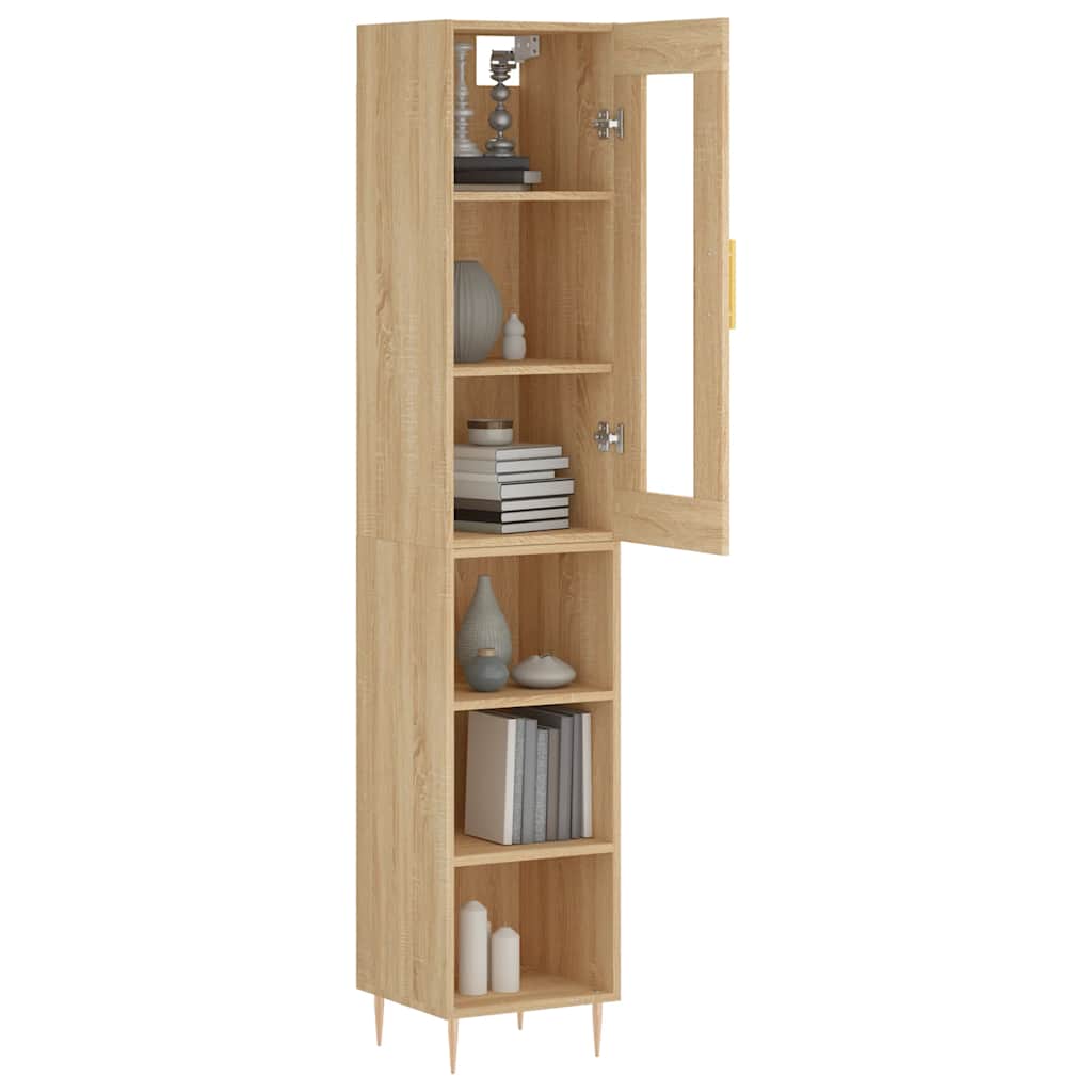 Skåp Sonoma Ek 34,5x34x180 cm