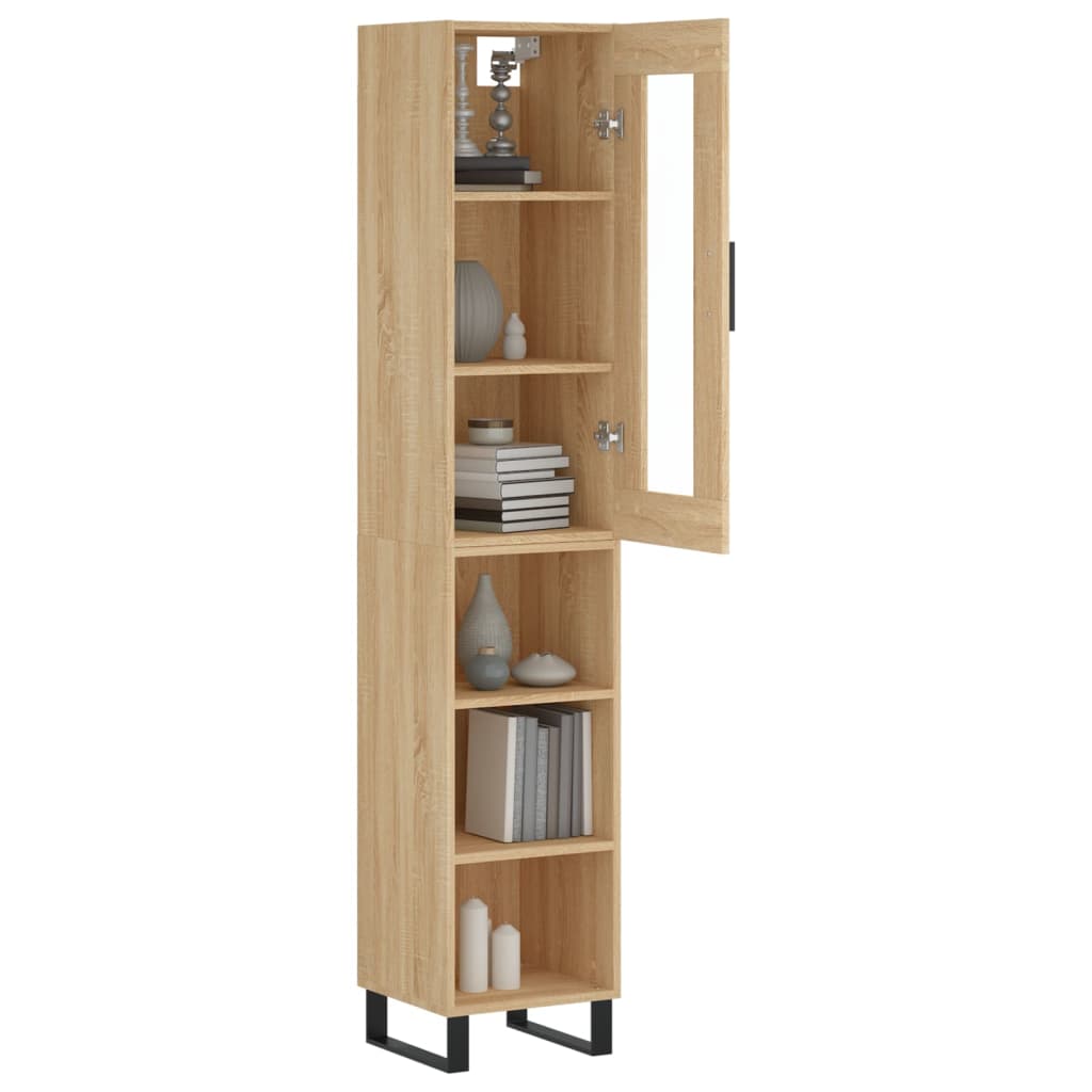 Skåp Sonoma Ek 34,5x34x180 cm
