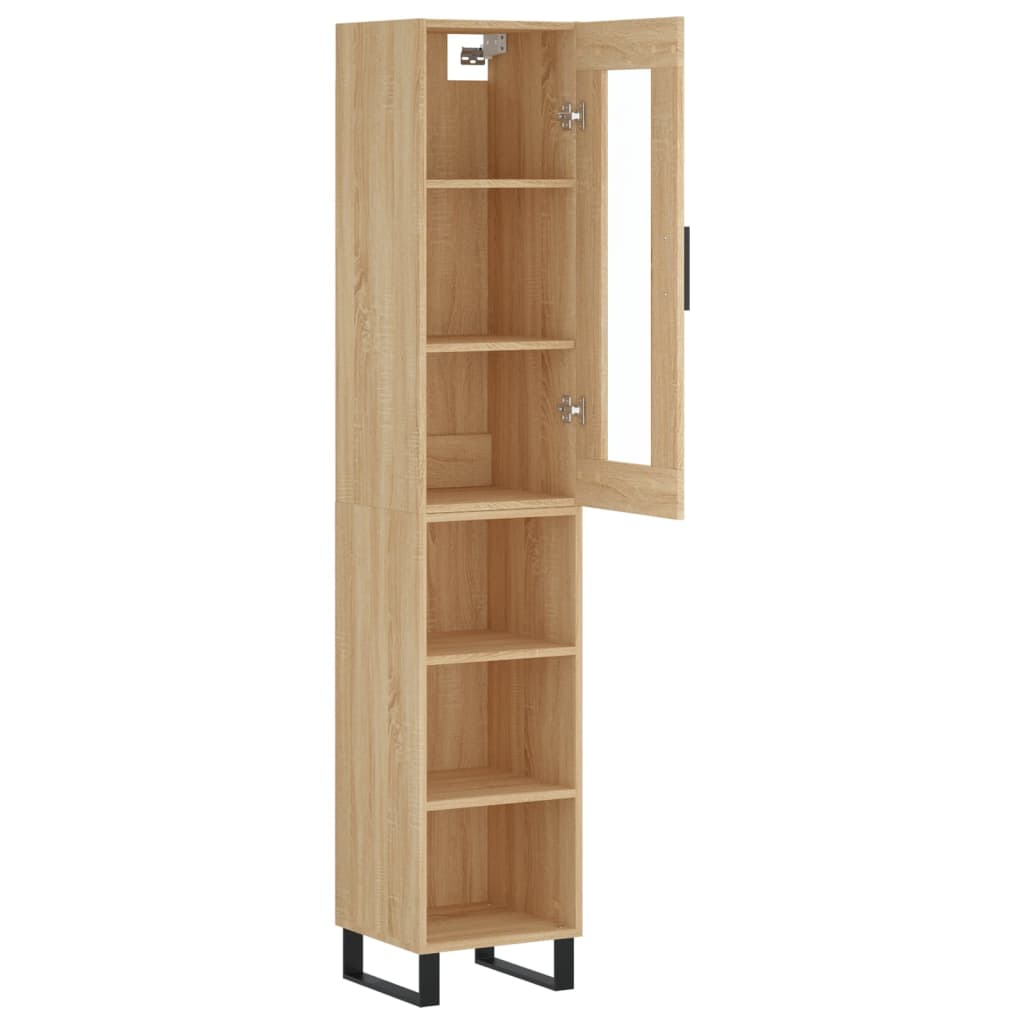 Skåp Sonoma Ek 34,5x34x180 cm