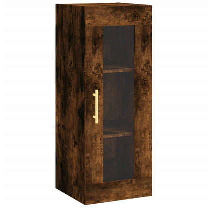 Skåp Rökfärgad Ek 34,5x34x180 cm