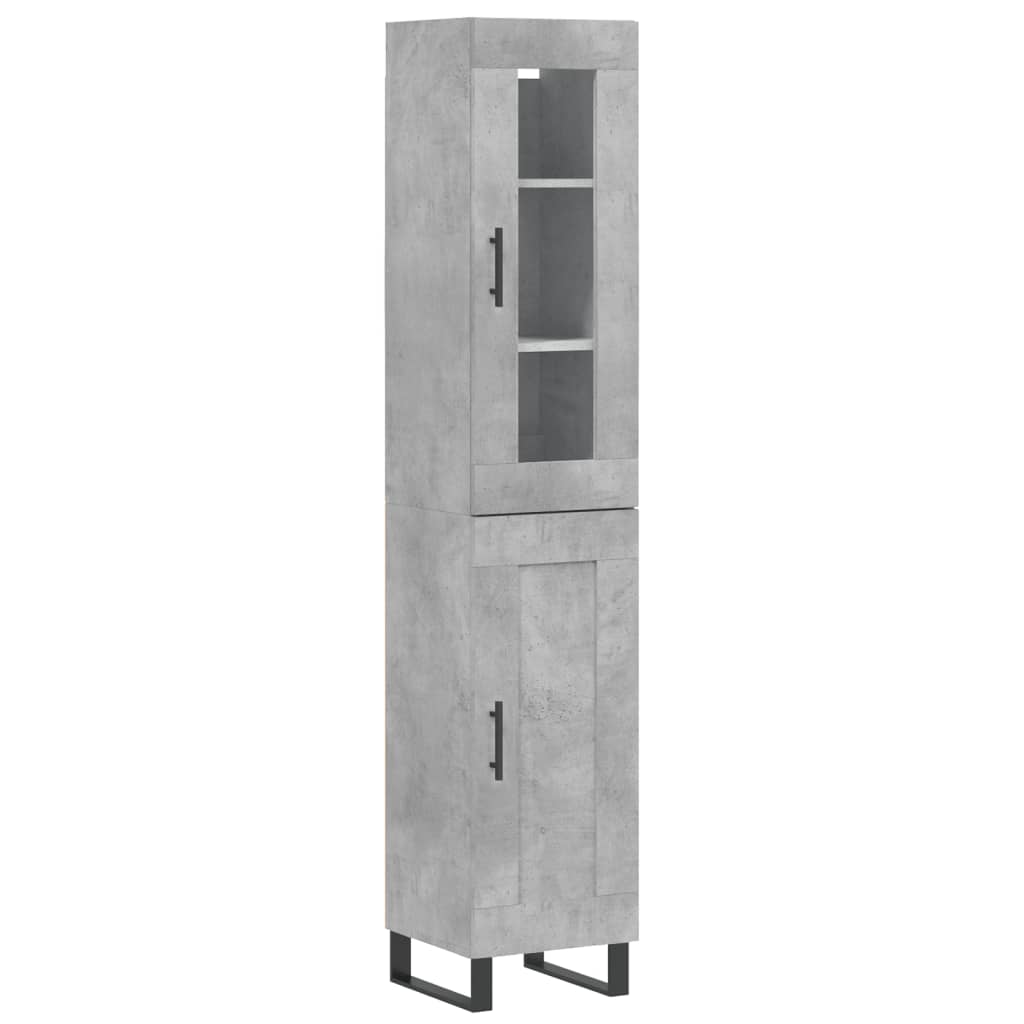 Skåp Betonggrå 34,5x34x180 cm