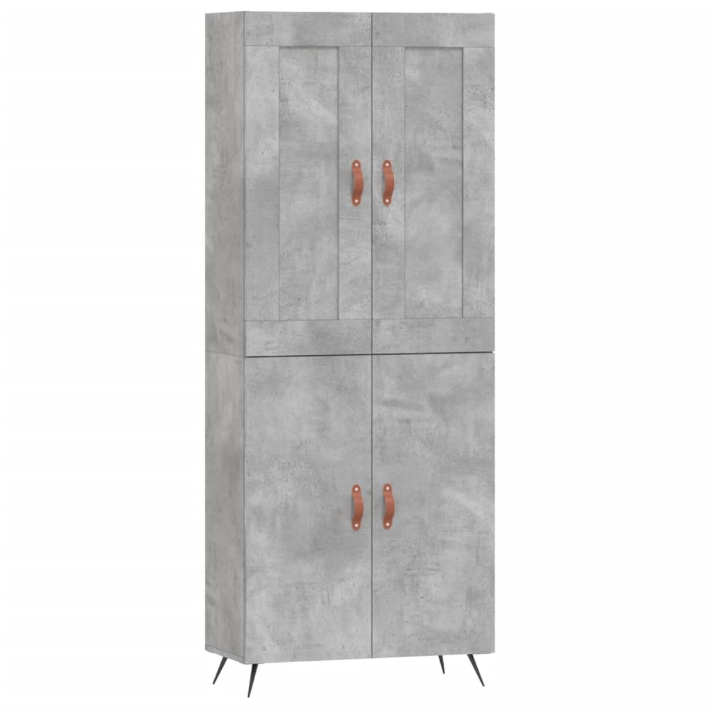 Skåp Betonggrå 69,5x34x180 cm