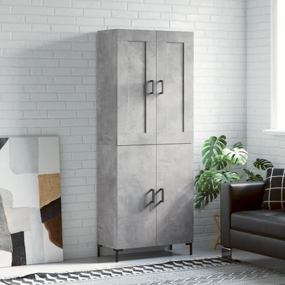 Skåp Betonggrå 69,5x34x180 cm