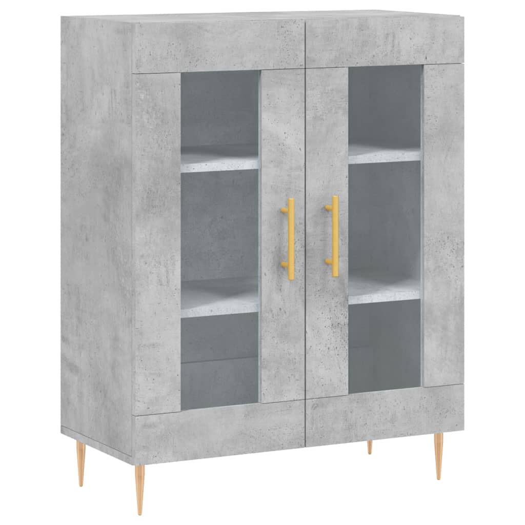 Skåp Betonggrå 69,5x34x180 cm