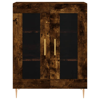 Skåp Rökfärgad Ek 69,5x34x180 cm