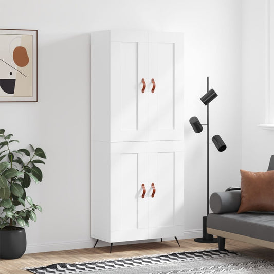 Skåp Vit 69,5x34x180 cm