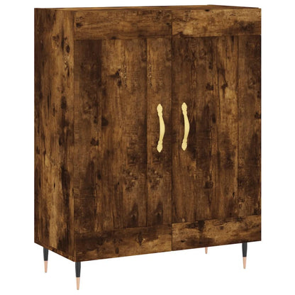 Skåp Rökfärgad Ek 69,5x34x180 cm